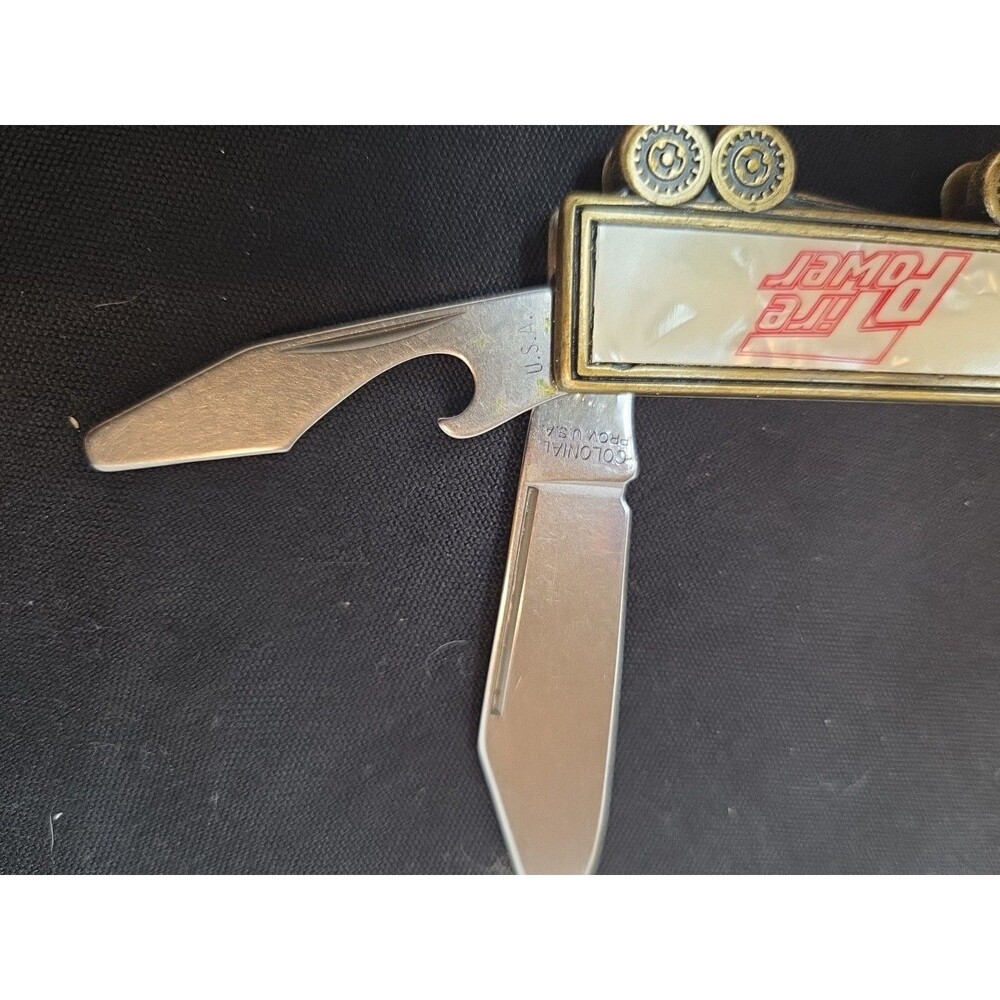 Vintage US Colonial Advertising Folding pocket knife collectable Unique - Picture 4 of 6